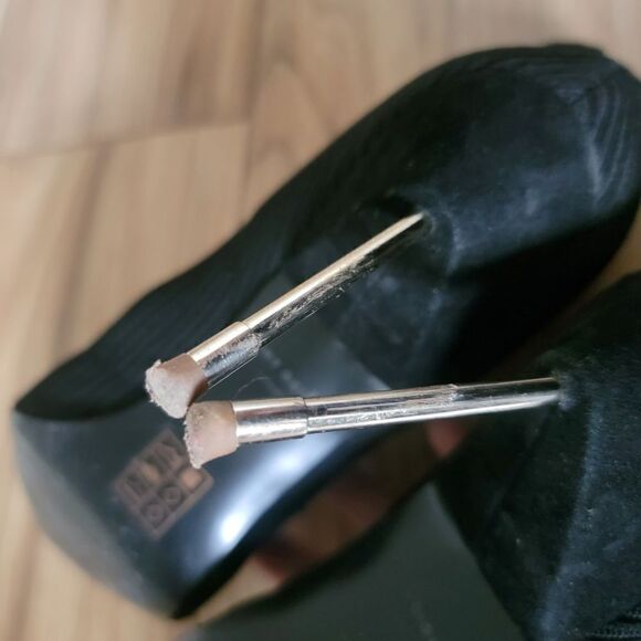 Kurt Geiger London Barbican Knit Sock Pointed Toe Mid Calf Stiletto Boot Black - Picture 13 of 15